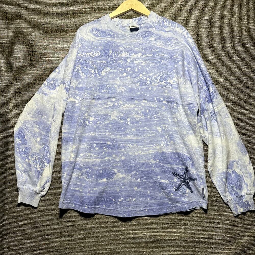 Spirit Jersey Sweatshirt Men's L Blue Pullover Living on Maui Time Hawaii RARE